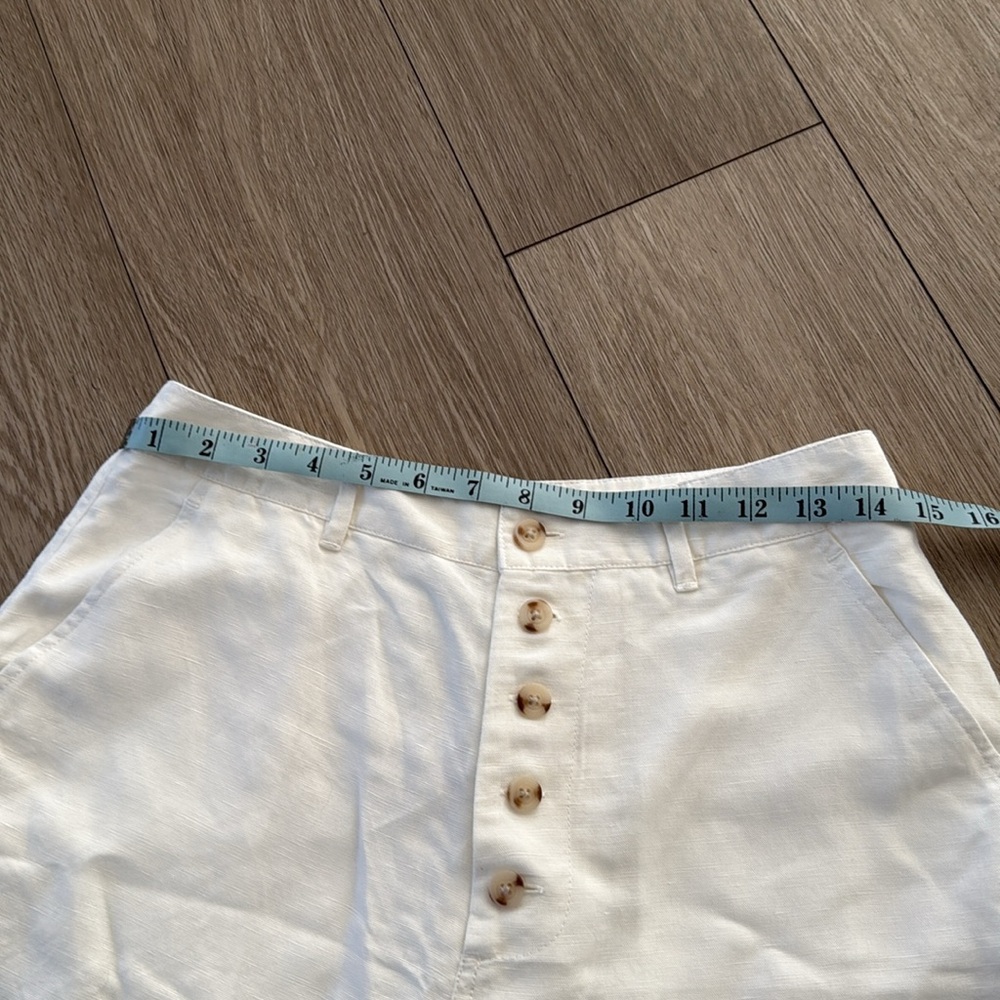 Onia Air Linen Boyfriend Short Solid White NWT size medium - Picture 4 of 9